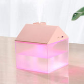 USB Ev Şeklinde Oda Nemlendirici Pembe